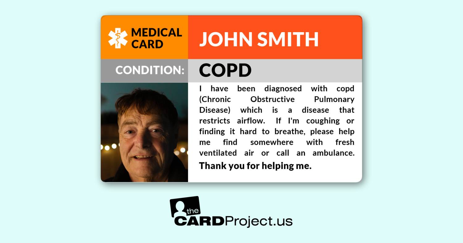 COPD Photo Medical Card (FRONT)